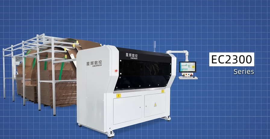 Mașină de fabricat cutii Excitech CNC 2300, soluții inteligente de ambalare!