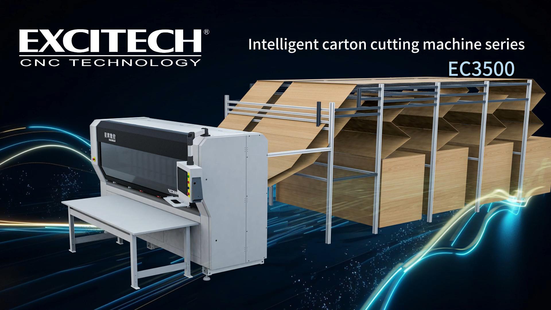 Cutter Excitech | Cutter multi-stație cu bibliotecă de opt hârtie din seria EC3500.