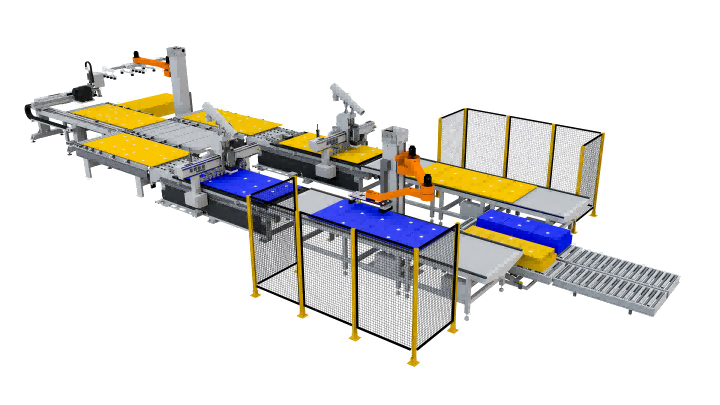 Celula de cuibărit excitach cu robot 5cm vizionare și stivuire.